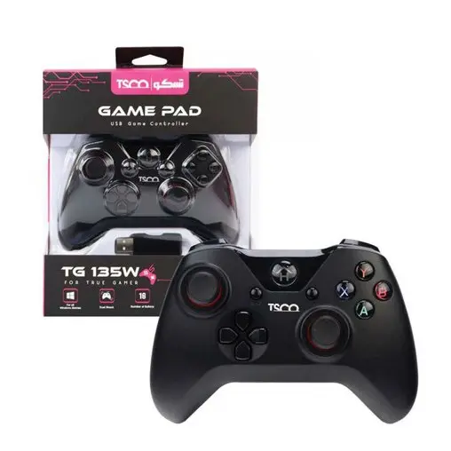 دسته بازی شوک دار وایرلس تسکو مدل TG135W ا Gamepad TSCO TG135W Wireless قیمت،خرید اینترنتی - فروش آنلاین